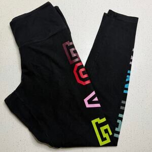 PINK ACTIVE Victoria Secret Leggings Black Size L Love Pink